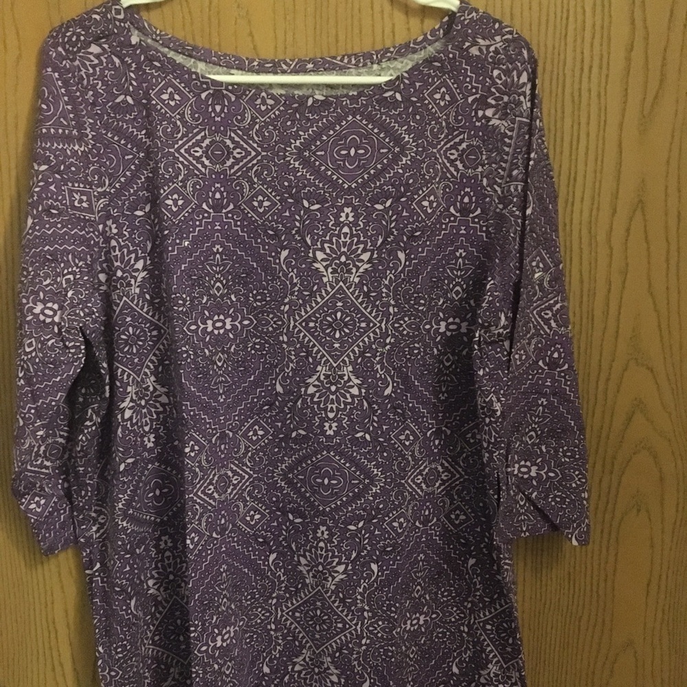 𝅺NEW never worn Romans purple aztec tunic medium  A-46